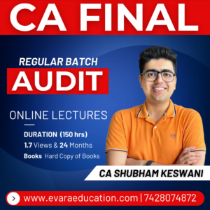 CA FINAL - AUDIT (Regular Batch) for May/Sep 2026 & Jan 2027 Exams by CA SHUBHAM KESWANI