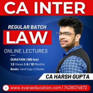 CA INTER - LAW (Regular Batch) for Sep 2026 & Jan 2027 Exams by CA HARSH GUPTA
