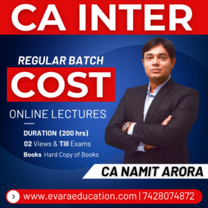 CA INTER - COST (Regular Batch) for May/Sep 2026 & Jan 2027 Exams by CA NAMIT ARORA