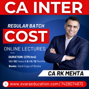 CA INTER - COST (Regular Batch) for May/Sep 2026 & Jan 2027 Exams by CA RK MEHTA