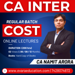 CA INTER - COST (Regular Batch) for Sep 2026 & Jan/May 2027 Exams by CA NAMIT ARORA