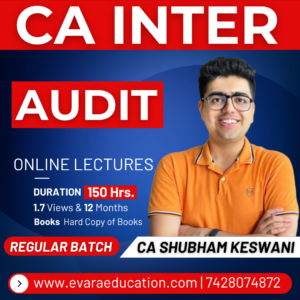 CA INTER AUDIT (Regular Batch) for Jan/May/Sep 2027 Exams by CA SHUBHAM KESWANI