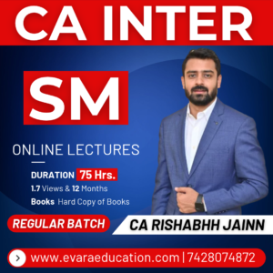 CA INTER SM (Regular Batch) for Jan/May/Sep 2027 Exams by CA RISHABH JAIN