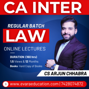 CA INTER - LAW (Regular Batch) for Sep 2026 & Jan 2027 Exams by CS ARJUN CHHABRA