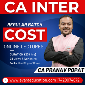 CA INTER - COST (Regular Batch) for May/Sep 2026 & Jan 2027 Exams by CA PRANAV POPAT