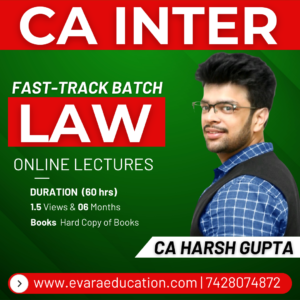 CA INTER – LAW (Fast-Track Batch) for May/Sep 2026 Exams by CA HARSH GUPTA