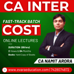 CA INTER – COST (Fast-Track Batch) for May/Sep 2026 Exams by CA NAMIT ARORA