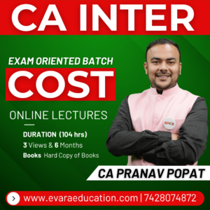 CA INTER – COST (Exam-Oriented Batch) for May/Sep 2026 Exams by CA PRANAV POPAT