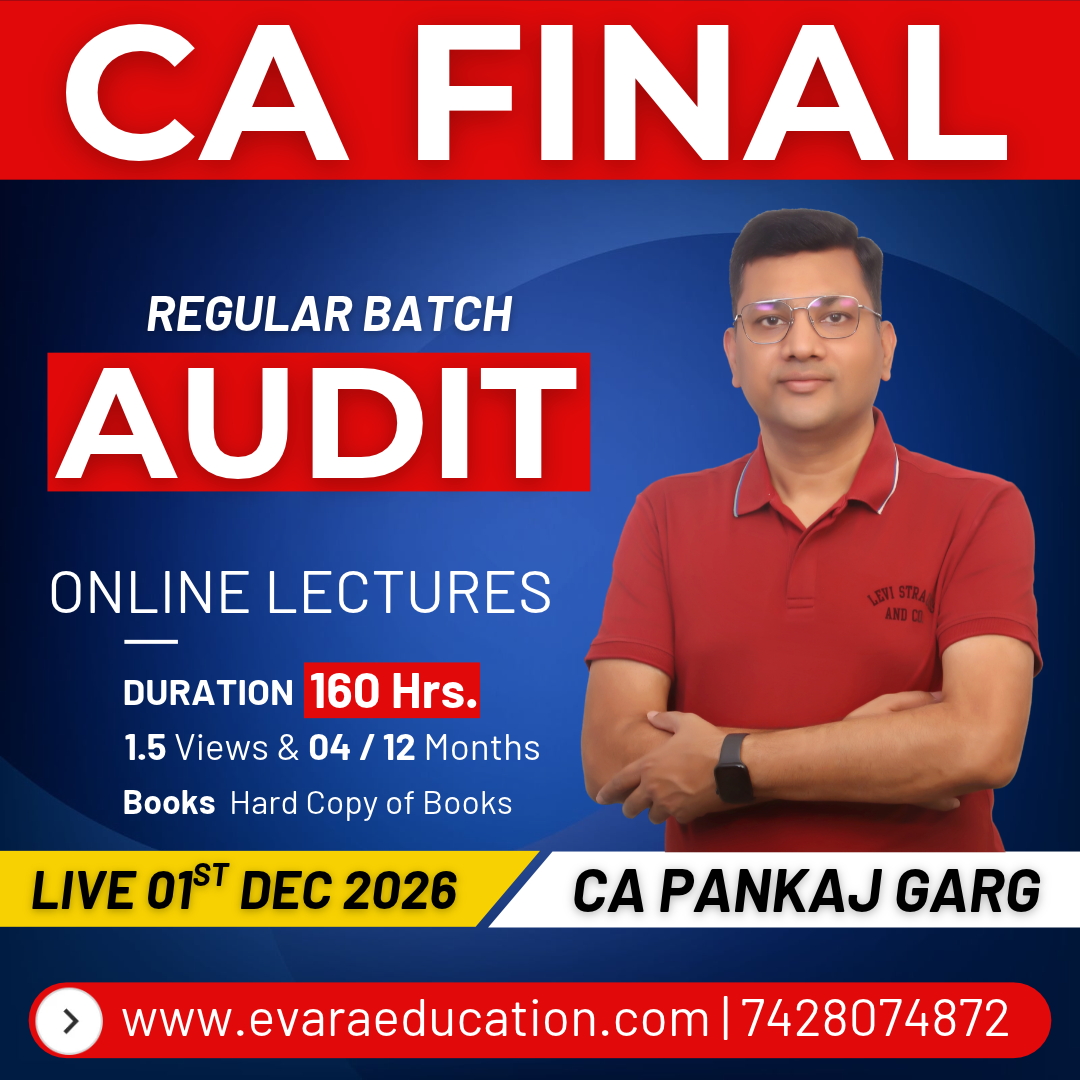 CA FINAL - AUDIT (Regular Batch) for May/Nov 2027 Exams by CA PANKAJ GARG