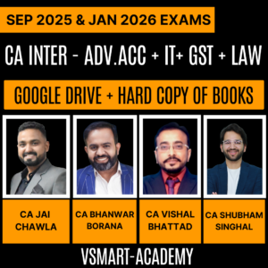 CA Inter-Combo (New Course)- ADV.ACC + IT + GST + LAW (Regular Batch) by VSMART ACADEMY
