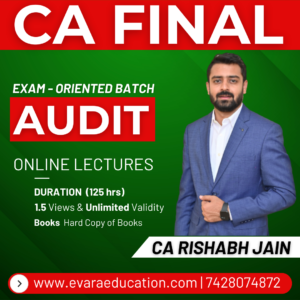 CA FINAL - AUDIT (Exam-Oriented Batch) for May/Sep 2026 Exams by CA RISHABH JAIN