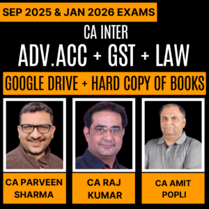 CA Inter-Combo (New Course)- ADV.ACC + GST + LAW (Regular Batch) by ALDINE CA