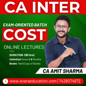 CA INTER – COST (Fast-Track Batch) for Sep 2026 & Jan 2027 Exams by CA AMIT SHARMA