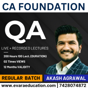 CA Foundation - QA for Sep 2025 & Jan/May 2026 Exams (Akash Agrawal)