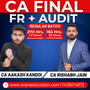 CA FINAL - FR + AUDIT (Regular Batch) for May & Nov 2027/2028 Exams by CA AAKASH KANDOI & CA RISHABH JAIN