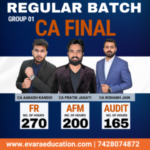 CA FINAL - FR + AFM + AUDIT (Regular Batch) for May & Nov 2027/2028 Exams by CA AAKASH KANDOI, CA PRATIK JAGATI & CA RISHABH JAIN
