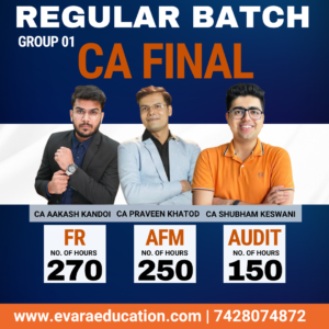CA FINAL - FR + AFM + AUDIT (Regular Batch) for May & Nov 2027/2028 Exams by CA AAKASH KANDOI, CA PRAVEEN KHATOD & CA SHUBHAM KESWANI