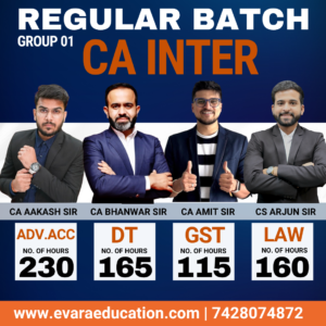 CA INTER - ADV.ACC + DT + GST + LAW (Regular Batch) for Sep 2026 & Jan 2027 Exams by CA AAKASH KANDOI, CA BHANWAR BORANA, CA AMIT MAHAJAN & CS ARJUN CHHABRA