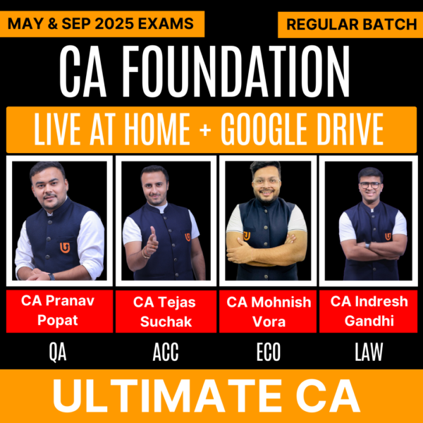 CA Foundation - COMBO All Subjects for Sep 2025 & Jan 2026 Exams by Ultimate CA