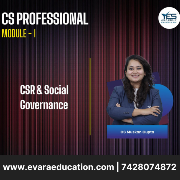 CS Professional - CSR & Social Governance - (New Syllabus)