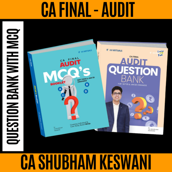 CA Final Audit Question Bank With MCQ (New Scheme) By CA Shubham Keswani Applicable Sep 25 & Jan 26 Exams