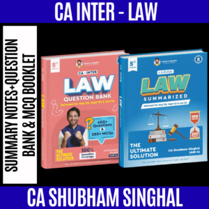 CA Inter – Corporate and Other Laws Summary Notes+Question Bank & MCQ Booklet Sept’25,Jan’26 & May’26