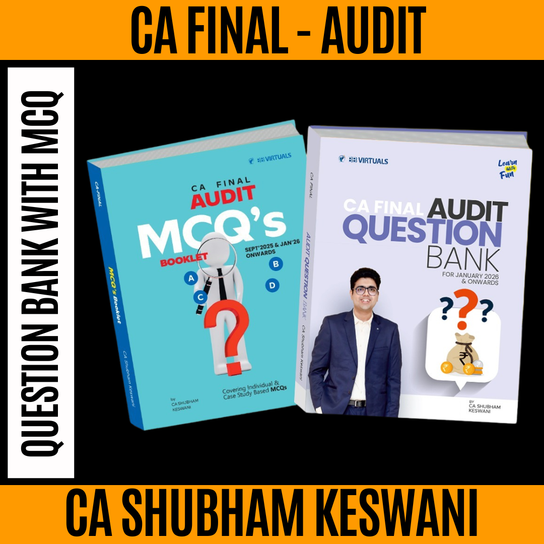 CA Final Audit Question Bank With MCQ (New Scheme) By CA Shubham Keswani Applicable For May 26 Exams