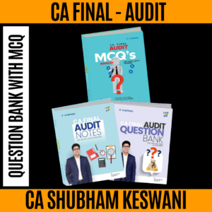 CA Final Combo Audit Notes and Question Bank With MCQ (New Scheme) By CA Shubham Keswani Applicable For May 26 Exams