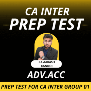 Prep Test for CA INTER Subject Wise ( Advanced Accounting) Jan - 2026 Exams