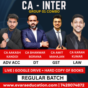 CA INTER - ADV.ACC + DT + GST + LAW (Regular Batch) for Sep 2026 & Jan 2027 Exams by CA AAKASH KANDOI, CA BHANWAR BORANA, CA AMIT MAHAJAN & CA KARAN KUMAR
