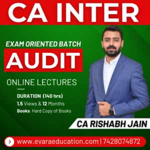 CA INTER – AUDIT (Exam-Oriented Batch) for May/Sep 2026 & Jan 2027 Exams by CA RISHABH JAIN
