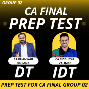 Prep Test for CA FINAL Group 02 Jan - 2026 Exams
