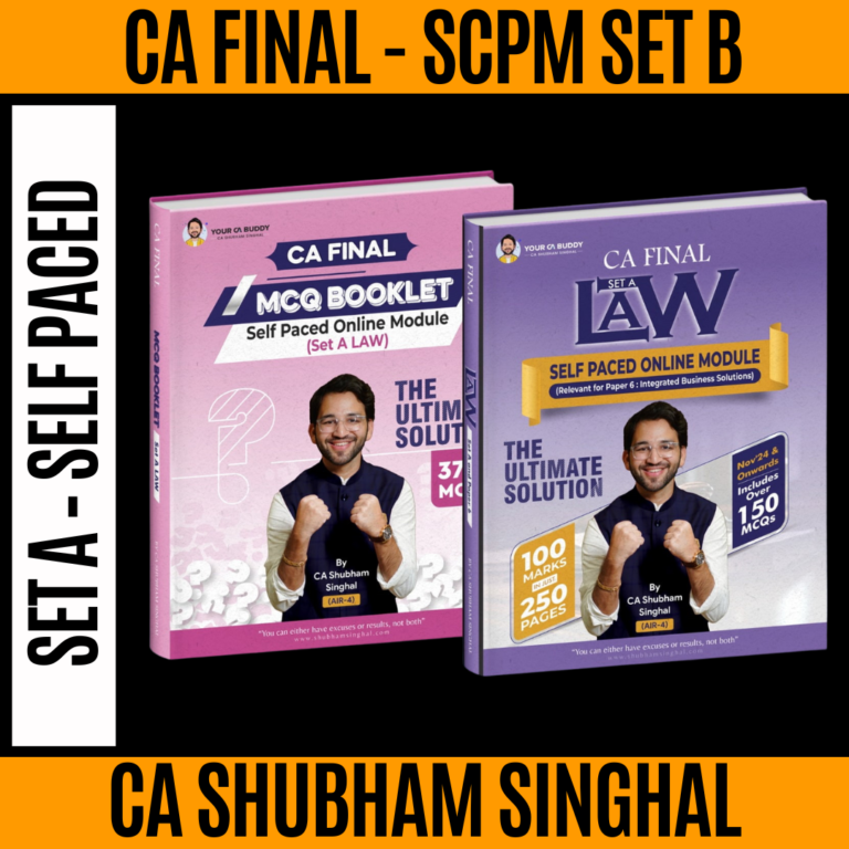 CA Final Set A – Self Paced Online Module – Law - Evara Education