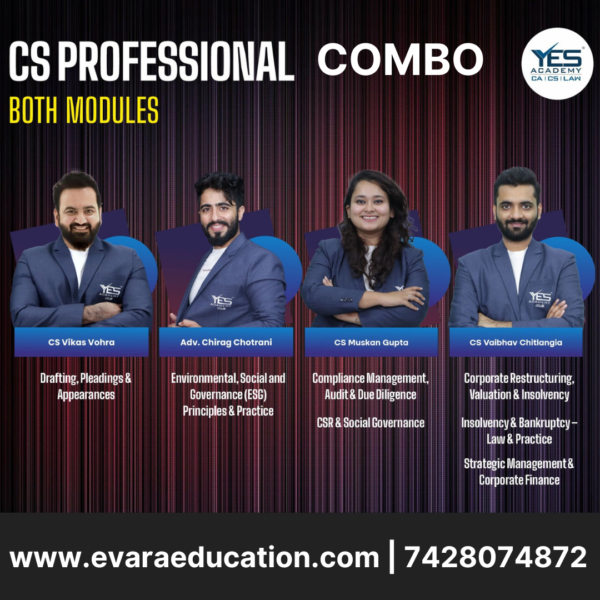 CS Professional - Both Module 1 & 2 COMBO with CSR & Social Governance - New Syllabus