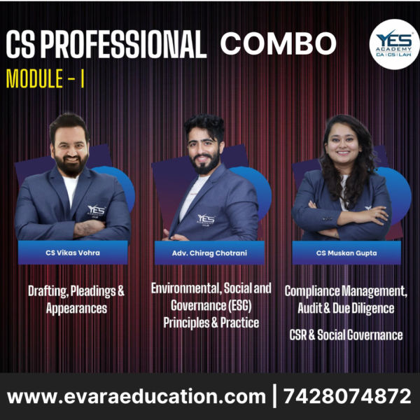 CS Professional - Module 1 COMBO with CSR & Social Governance - New Syllabus