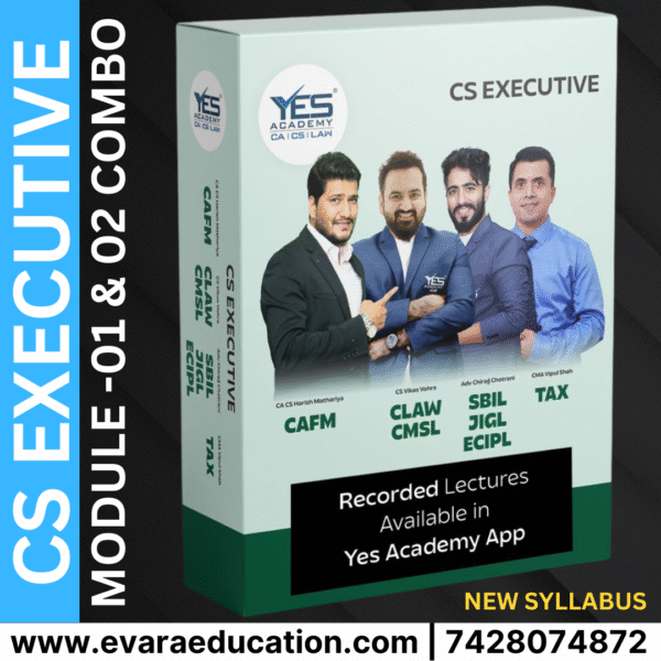 CS EXECUTIVE - MODULES 01 & 02 BOTH COMBO - NEW SYLLABUS by YES ACADEMY