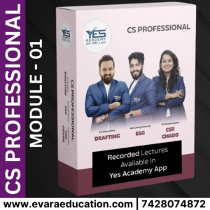 CS Professional - Module 01 COMBO with CSR & Social Governance - New Syllabus by YES ACADEMY