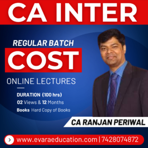 CA INTER - COST (Regular Batch) for May/Sep 2026 & Jan 2027 Exams by CA RANJAN PERIWAL