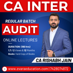 CA INTER – AUDIT (Regular Batch) for May/Sep 2026 & Jan 2027 Exams by CA RISHABH JAIN