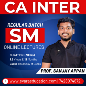 CA INTER - SM (Regular Batch) for Sep 2026 & Jan/May 2027 Exams by PROF. SANJAY APPAN