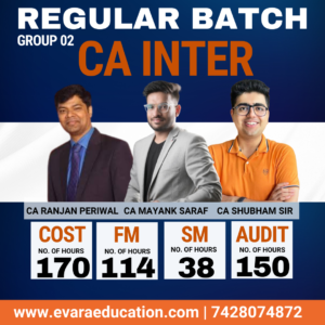 CA INTER - COST+FM-SM+AUDIT (Regular Batch) for Sep 2026 & Jan 2027 Exams by CA RANJAN PERIWAL & CA MAYANK SARAF & SHUBHAM KESWANI