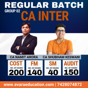 CA INTER - COST+FM-SM+AUDIT (Regular Batch) for Sep 2026 & Jan 2027 Exams by CA NAMIT ARORA & CA SHUBHAM KESWANI