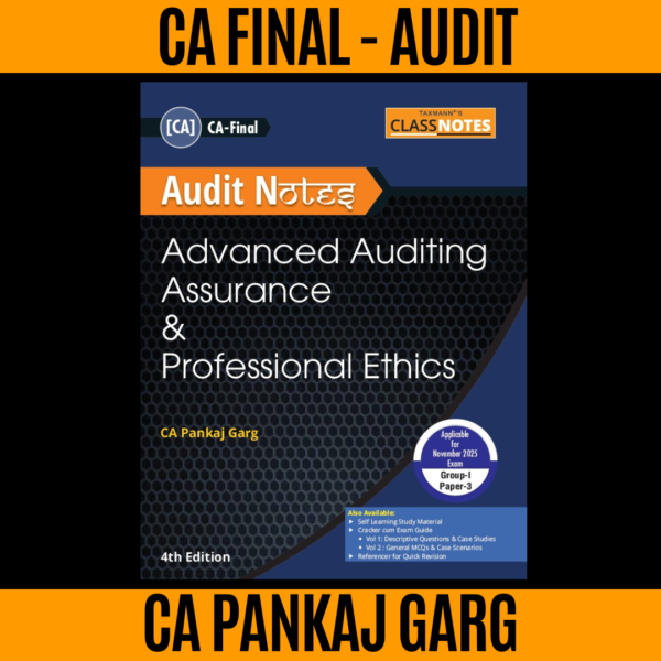 CA Final – Adv. Audit – Class Notes (For Sep. 25 & Jan. 26 Exams) by CA PANKAJ GARG