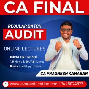 CA FINAL - AUDIT (Regular Batch) for May/Sep 2026 & Jan 2027 Exams by CA PRAGNESH KANABAR