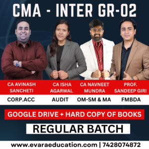 CMA INTER - OM-SM, FMBDA, MA & CORP.ACC & AUDIT for Dec 2026 & June 2027 Exams by CA NAVNEET MUNDRA, CA ISHA AGARWAL & CA CS AVINASH SANCHETI & PROF. SANDEEP GIRI