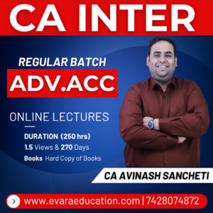 CA INTER - ADV ACC (Regular Batch) for Sep 2026 & Jan 2027 Exams by CA CS AVINASH SANCHETI