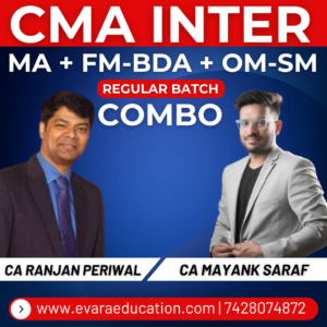 CMA INTER - MA, FM-BDA & OM-SM for June/Dec 2026 Exams by CA RANJAN PERIWAL & CA MAYANK SARAF