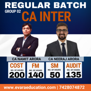 CA INTER - COST+FM-SM+AUDIT (Regular Batch) for Sep 2026 & Jan 2027 Exams by CA NAMIT ARORA & CA NEERAJ ARORA
