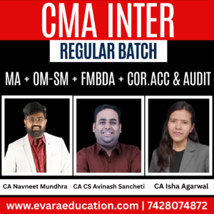 CMA Inter-Combo (New Course)- MA, OM-SM, FMBDA & CORP.ACC & AUDIT by (CA Ranjan Periwal, CA Mayank Saraf & CA Bishnu Kedia)