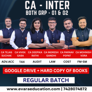CA INTER Combo | All Subjects (GRP- 01 & 02) | Regular Batch | CA Tejas Suchak, CA Indresh Gandhi,CA Vivek Gaba,CA Deepika Rathi,CA Pranav Popat & CA Mohnish Vora | May/Sep 2026